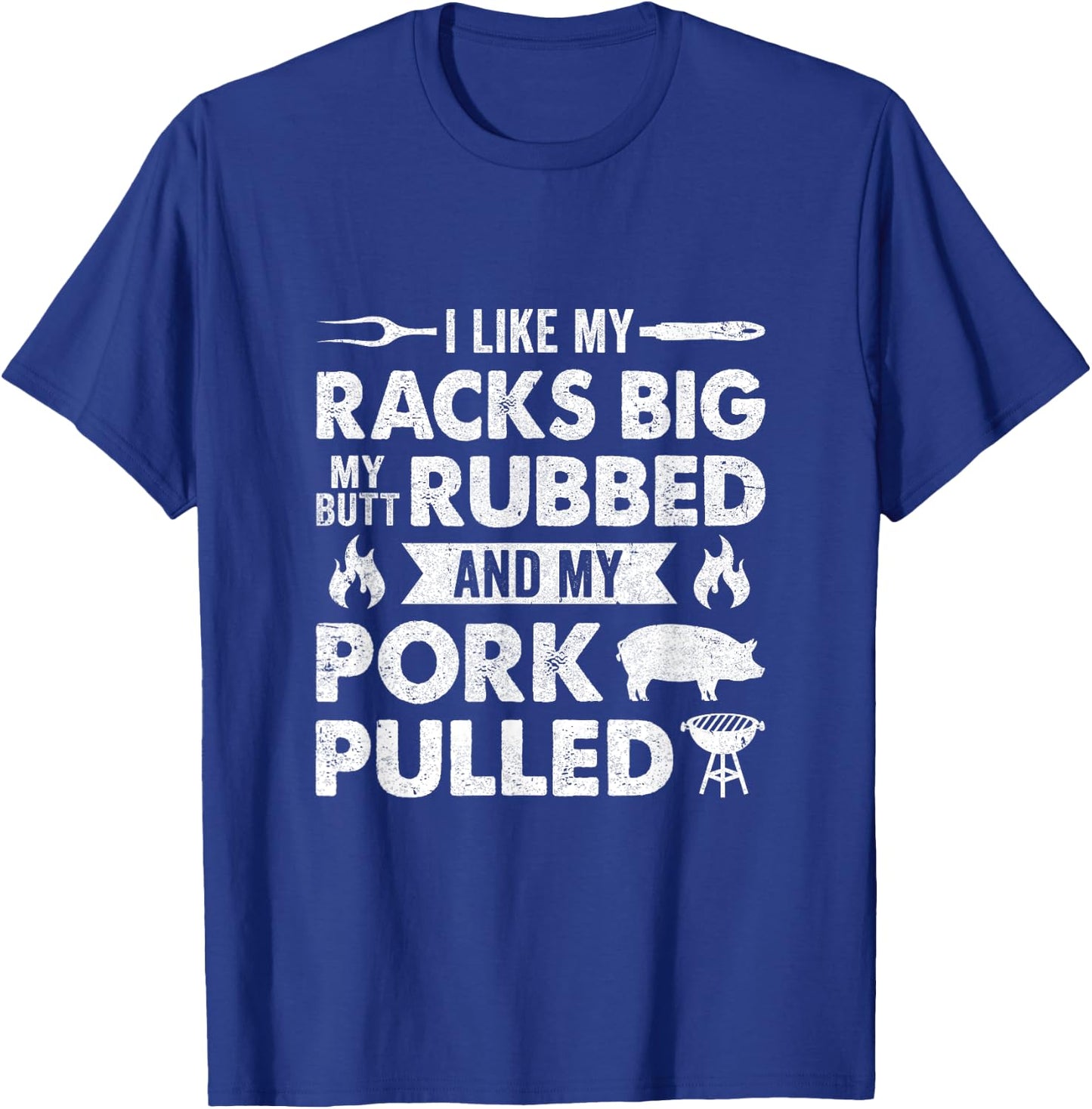 Cool Grilling Women Pork Rub Smoking Bbq Meat Smoker T-Shirt - T-Shirt | Royal