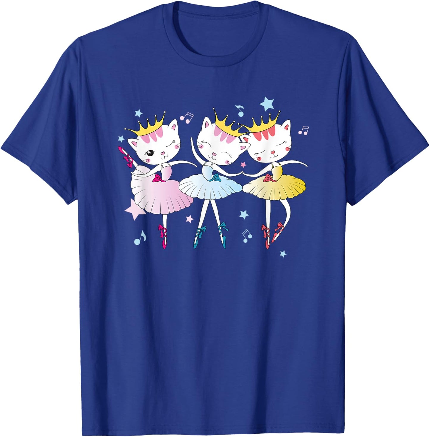 Tutu Kitten Cat Ballerina Stage Graphic Ballet Cats Men Women Girls Kids T-Shirt - T-Shirt | Royal