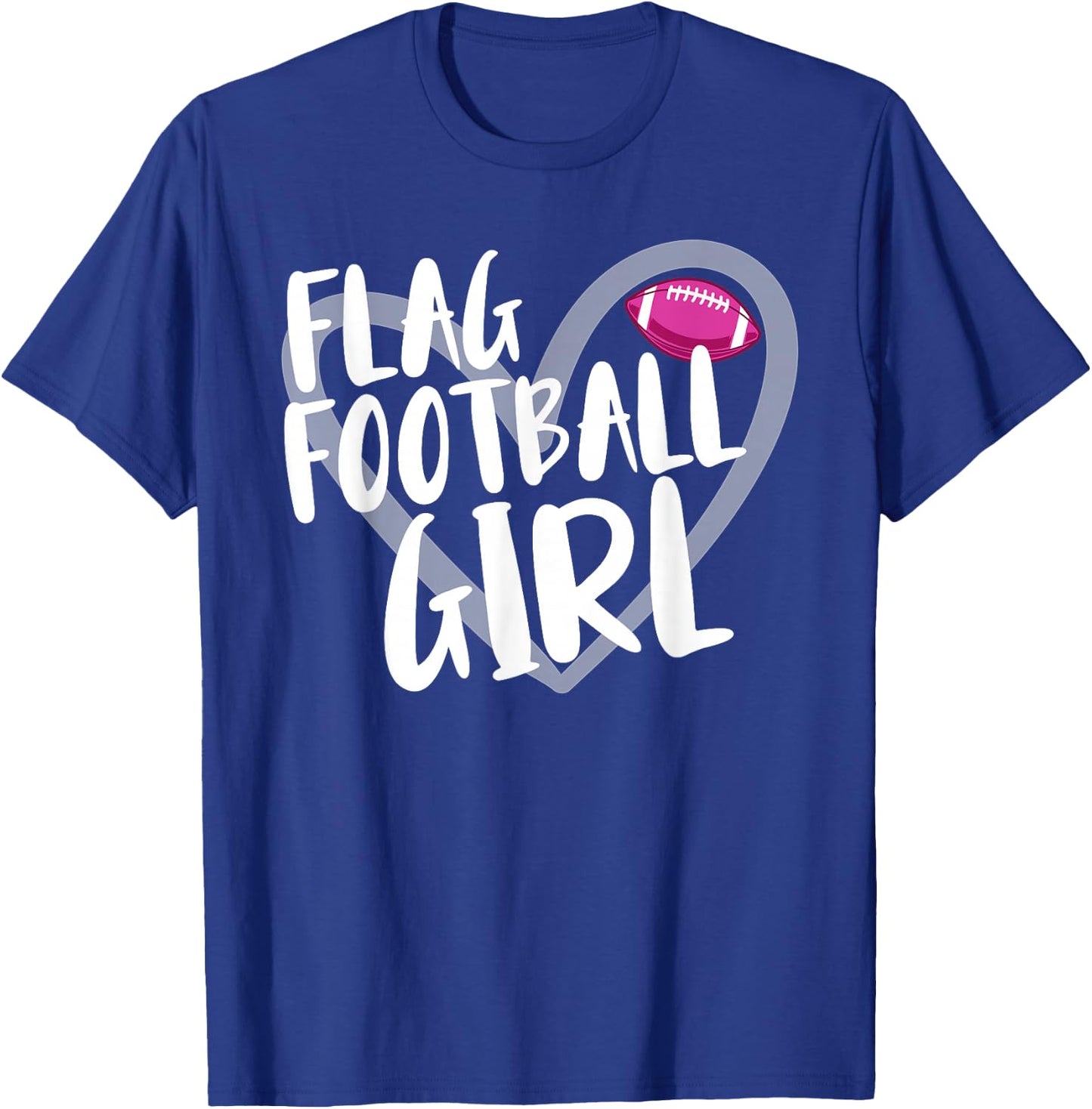 Flag Football Girl T-Shirt - T-Shirt | Royal