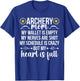 Archery Mom My Heart Is Full Archery Mother Of An Archer Mom T-Shirt - T-Shirt | Royal