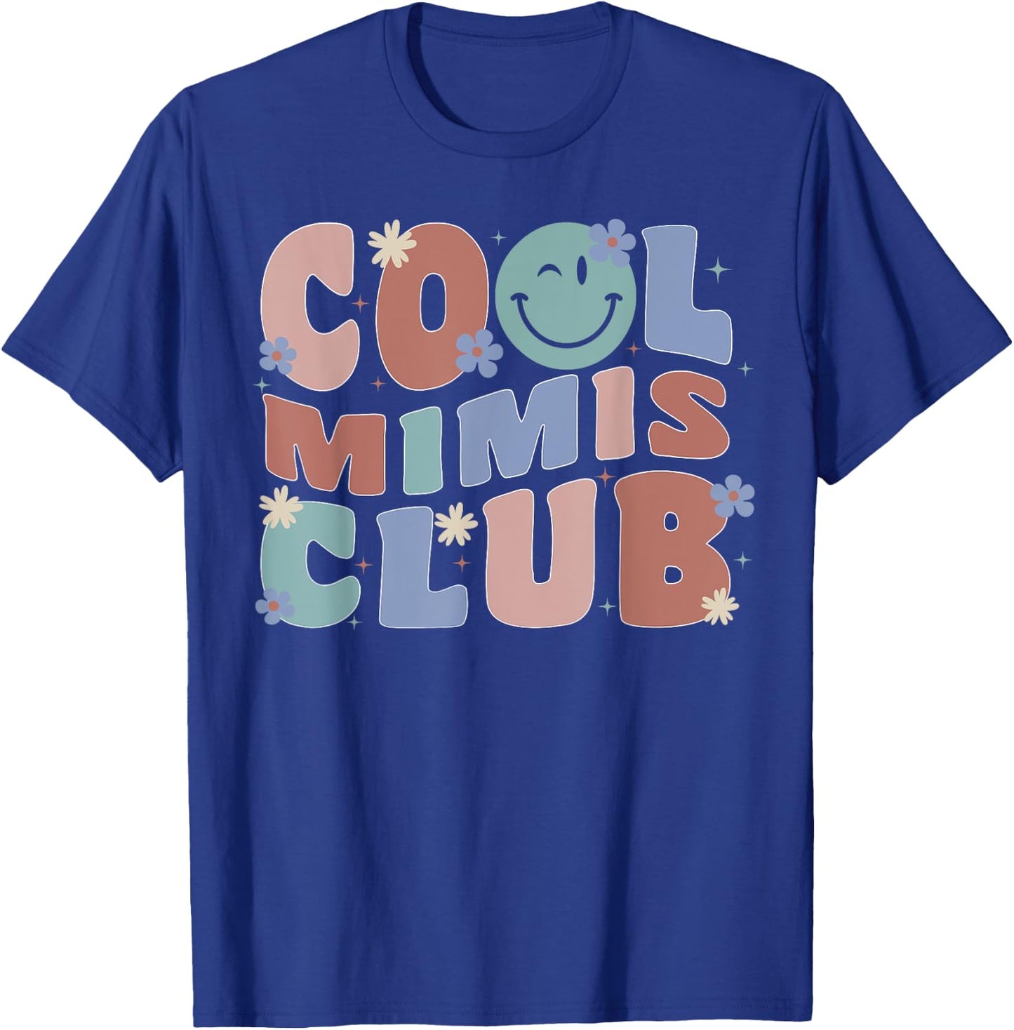 Groovy Retro Cool Mimis Club Mother's Day New Grandma T-Shirt - T-Shirt | Royal