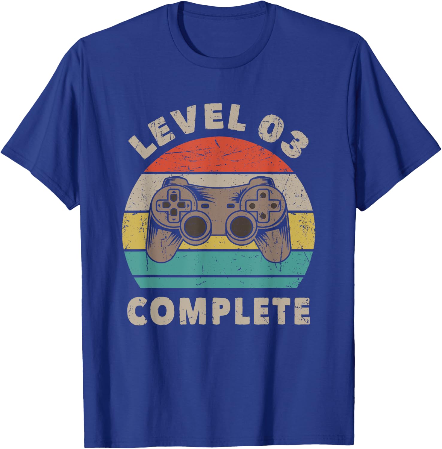 3rd Wedding Anniversary 3 Year Him Her Level 3 Complete T-Shirt - T-Shirt | Royal