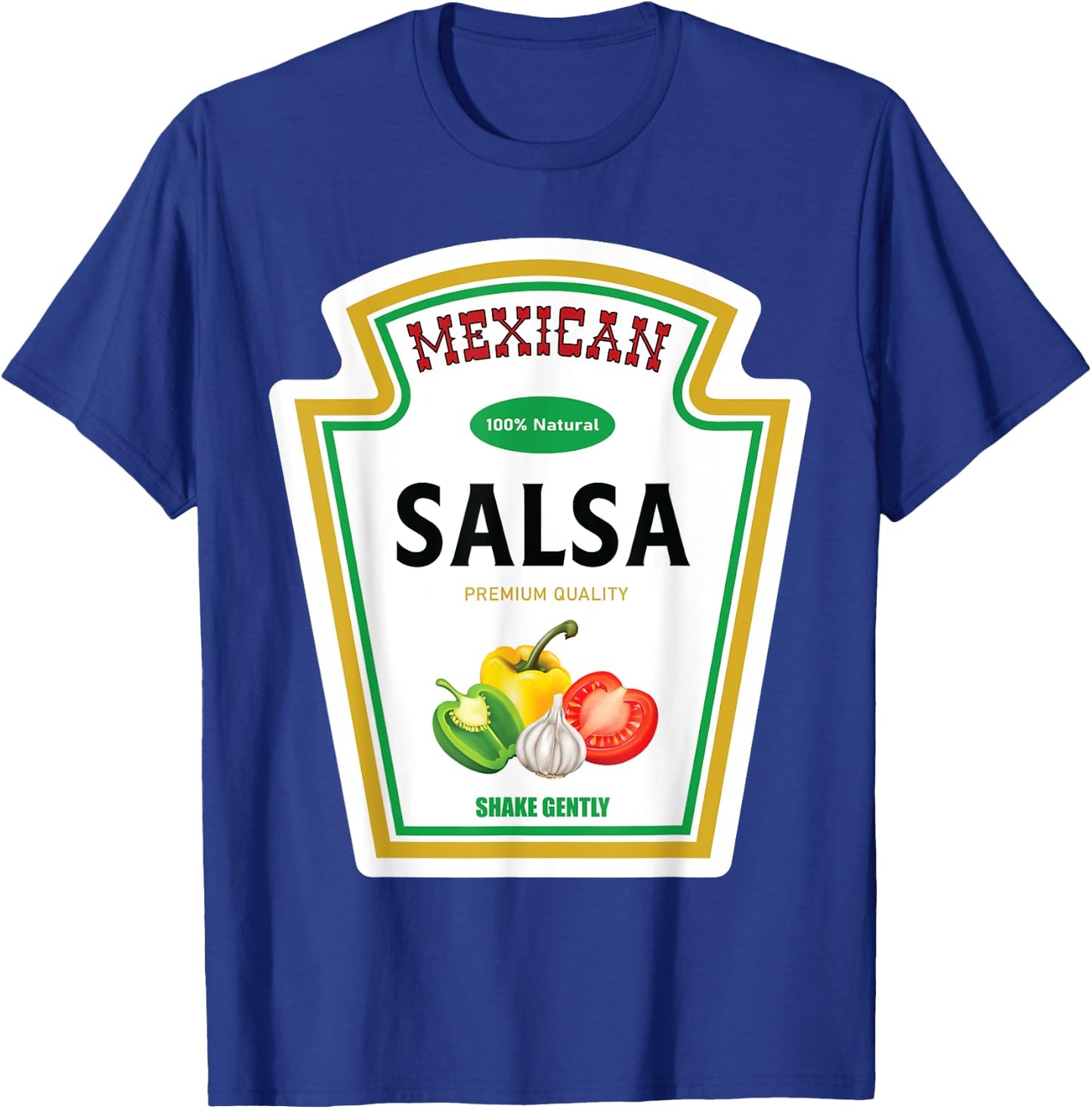 Salsa Mexican Sauce Halloween 2023 Costume Family Ketchup T-Shirt - T-Shirt | Royal