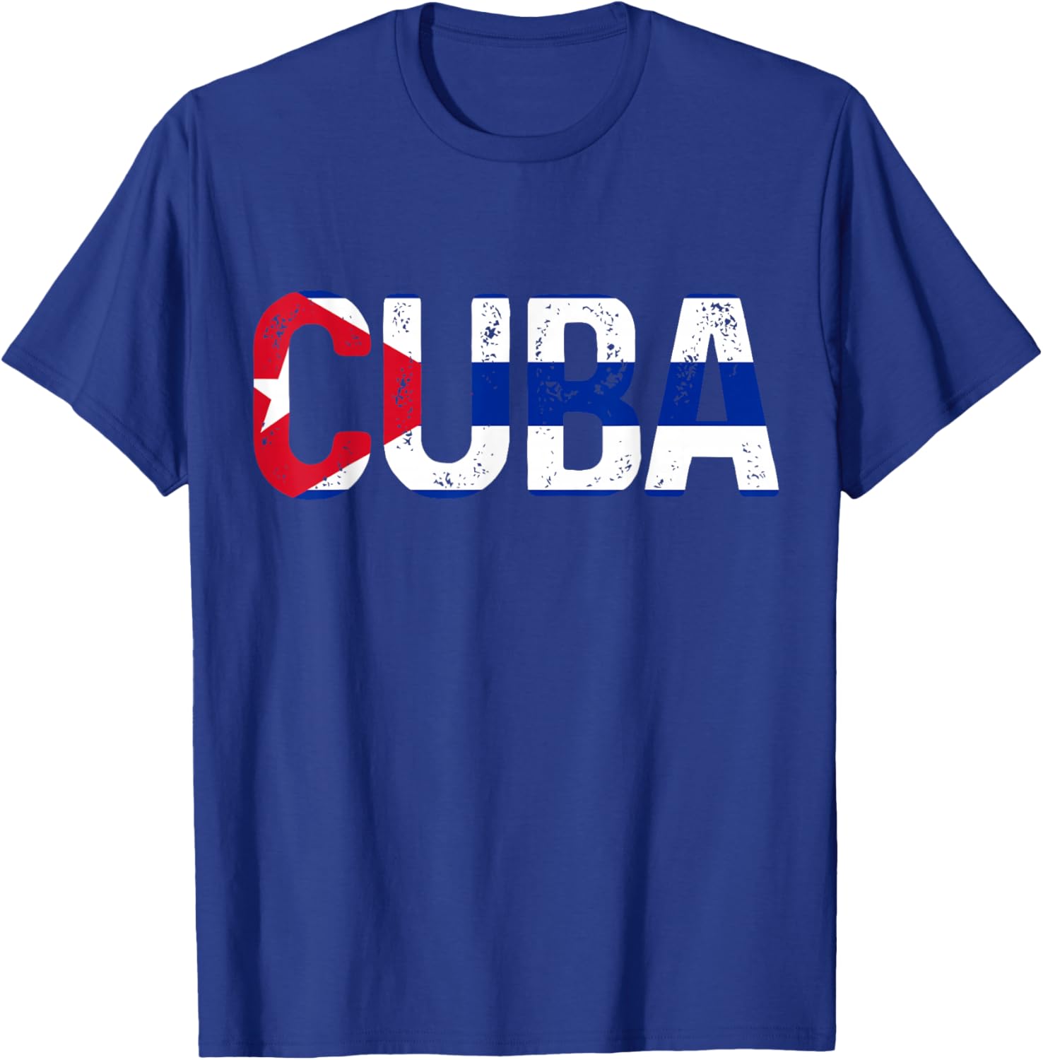 Cuba Cuban Flag Vintage Pride T-Shirt - T-Shirt | Royal