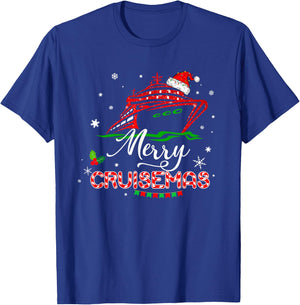 Funny Family Cruise Christmas Merry Cruisemas Boat Trip Xmas T-Shirt - T-Shirt | Royal
