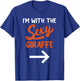 Lazy Halloween Costume For Couple I'm With The Sexy Giraffe T-Shirt - T-Shirt | Royal