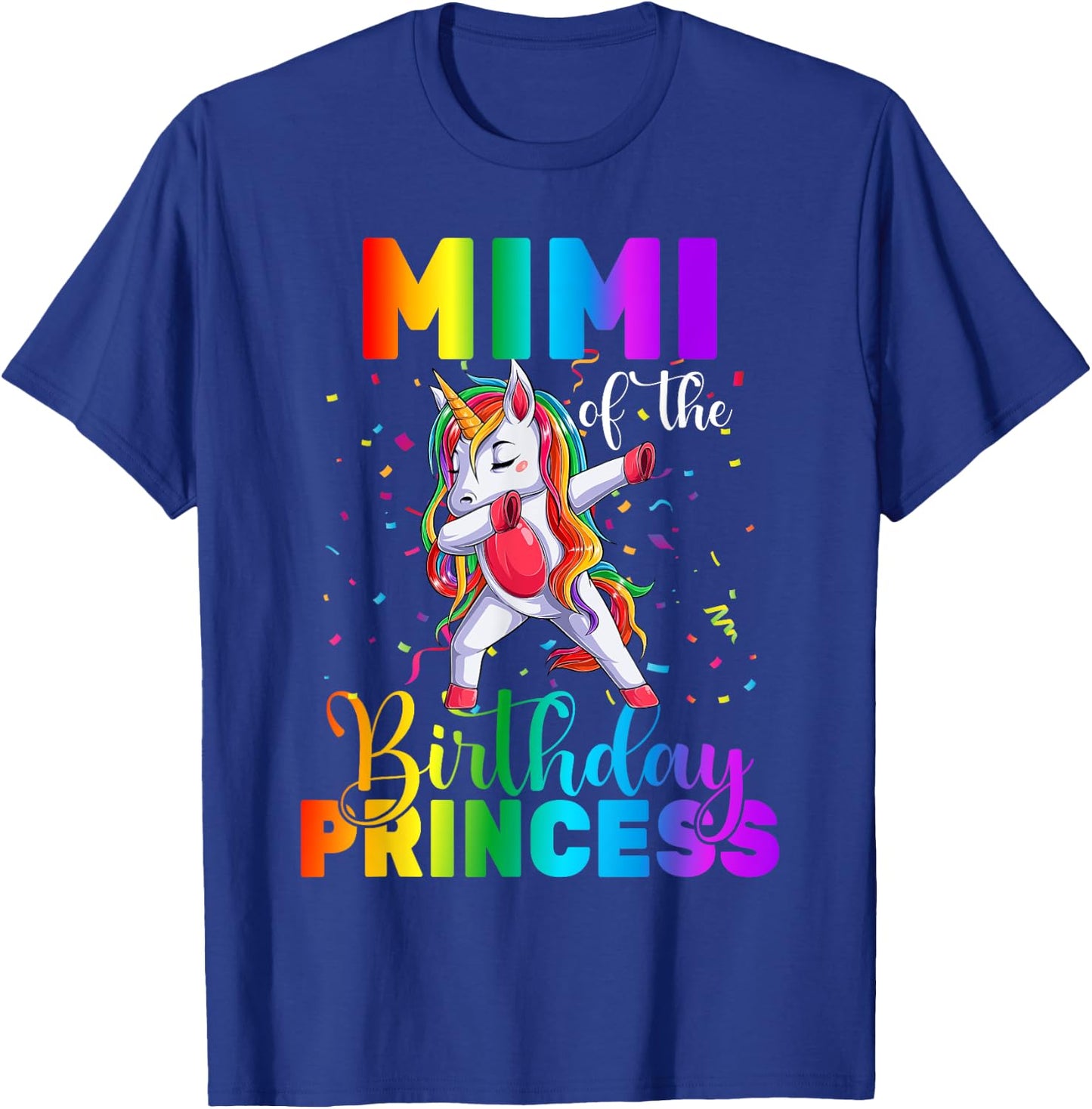 Mimi Of The Birthday Princess Dabbing Unicorn Birthday T-Shirt - T-Shirt | Royal