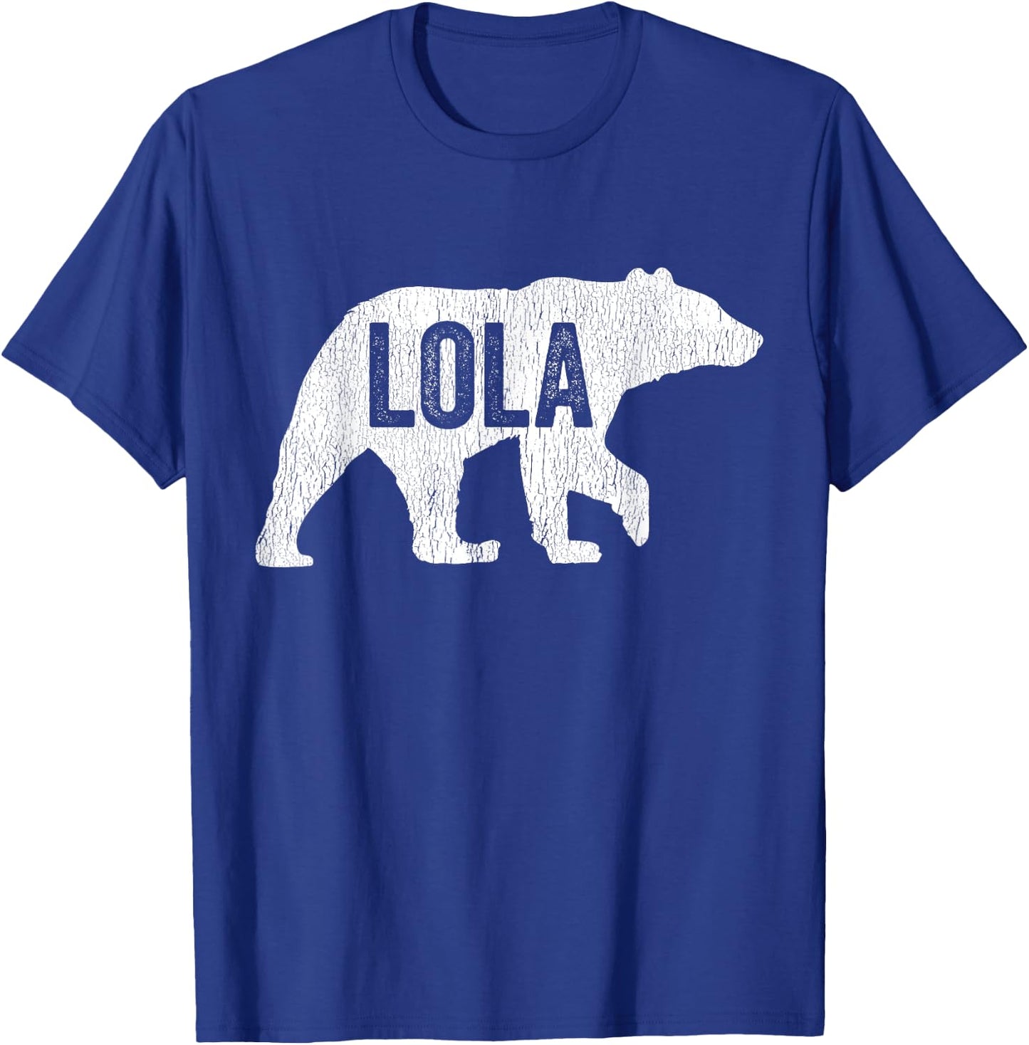 Lola Bear Matching Family Camping Bear Funny Lola T-Shirt - T-Shirt | Royal