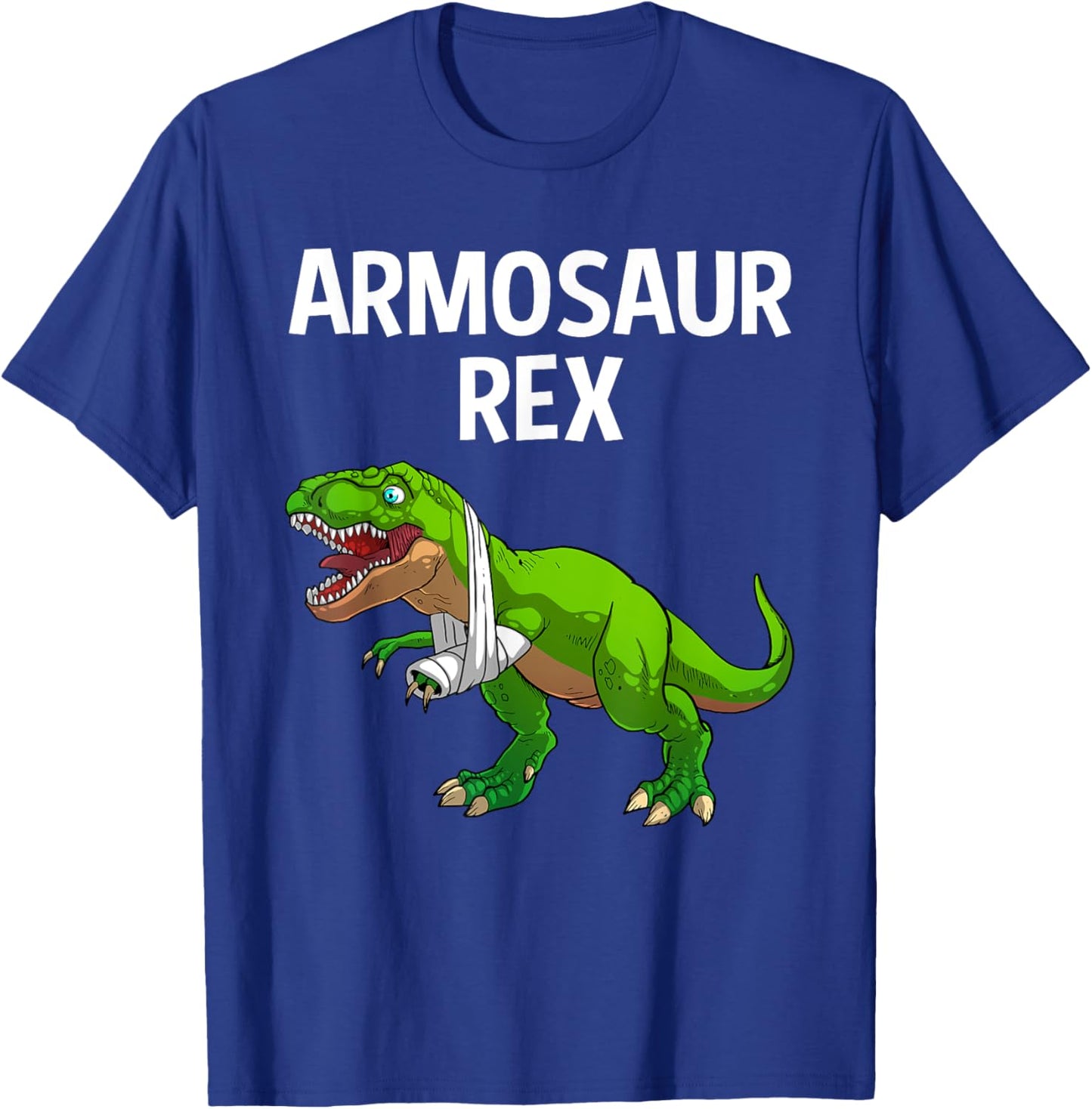 Cool Broken Arm Boy Kids Dinosaur Broke Bone Surgery T-Shirt - T-Shirt | Royal