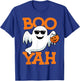 Ghost Boo Yah Funny Halloween Shirt Spooky Booyah Boys Girls T-Shirt - T-Shirt | Royal
