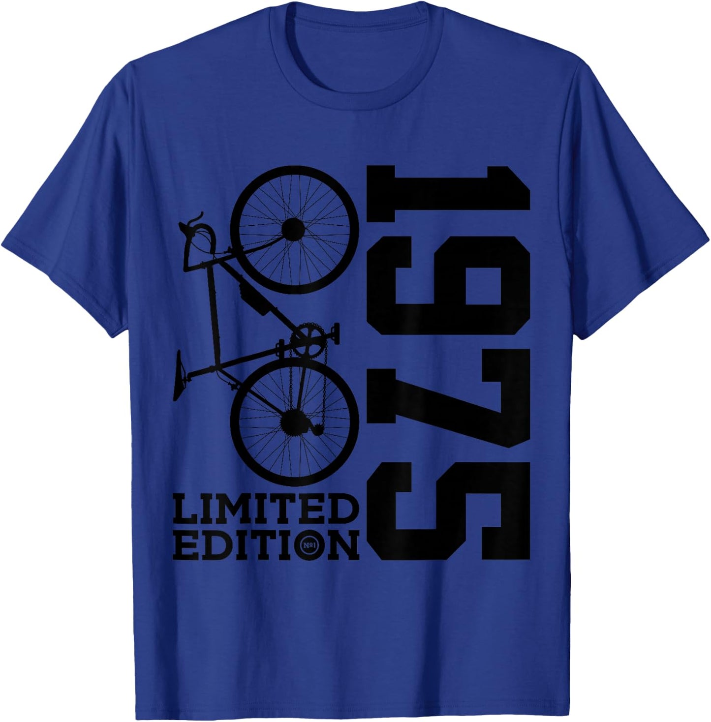 Cyclist 1975 Bike 51st Birthday Racing Bike T-Shirt - T-Shirt | Royal