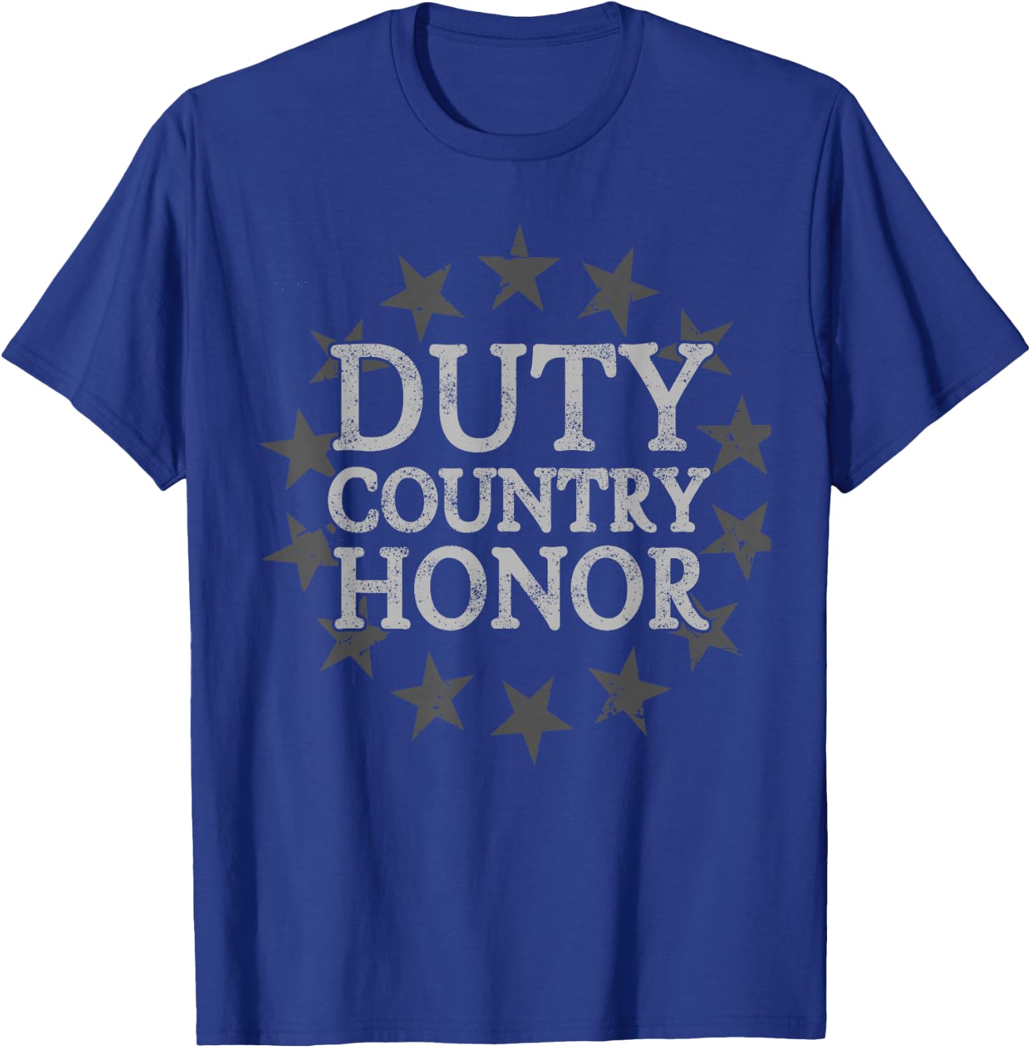 Duty Country Honor 4th Of July Apparel T-Shirt - T-Shirt | Royal