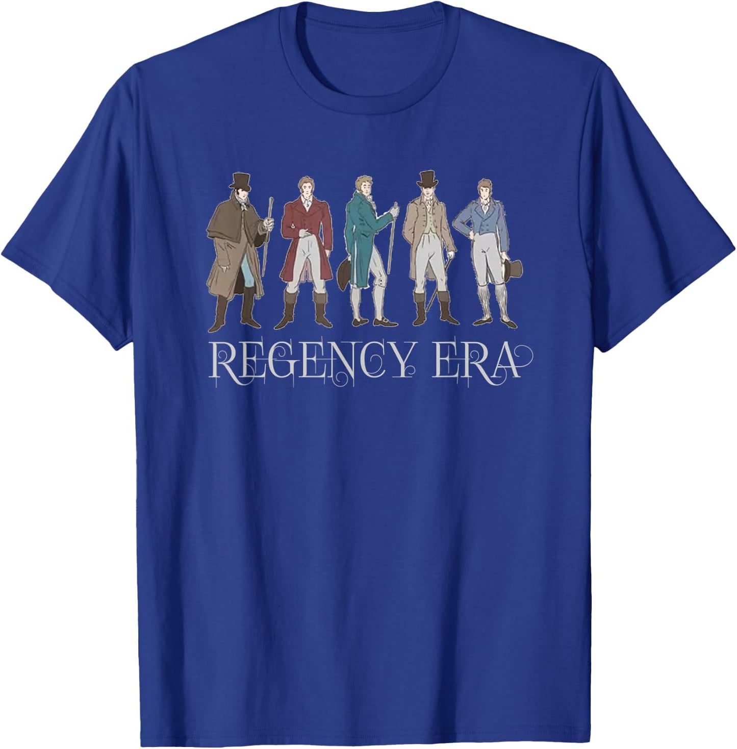 Jane Austen Book Club Vintage Regency Era Fashion Style T-Shirt - T-Shirt | Royal