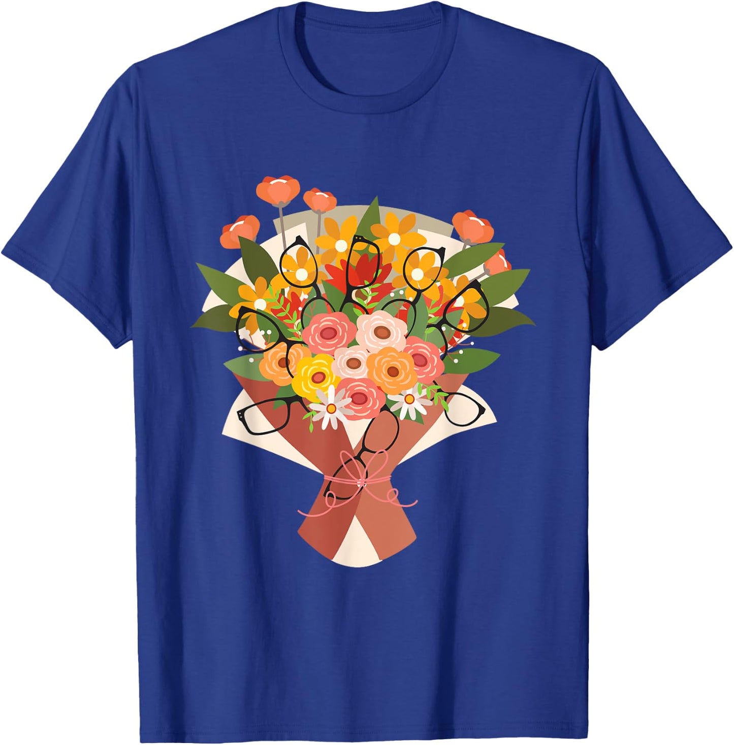 Eyeglasses Bouquet - Optometrist Physician Eye Specialist T-Shirt - T-Shirt | Royal