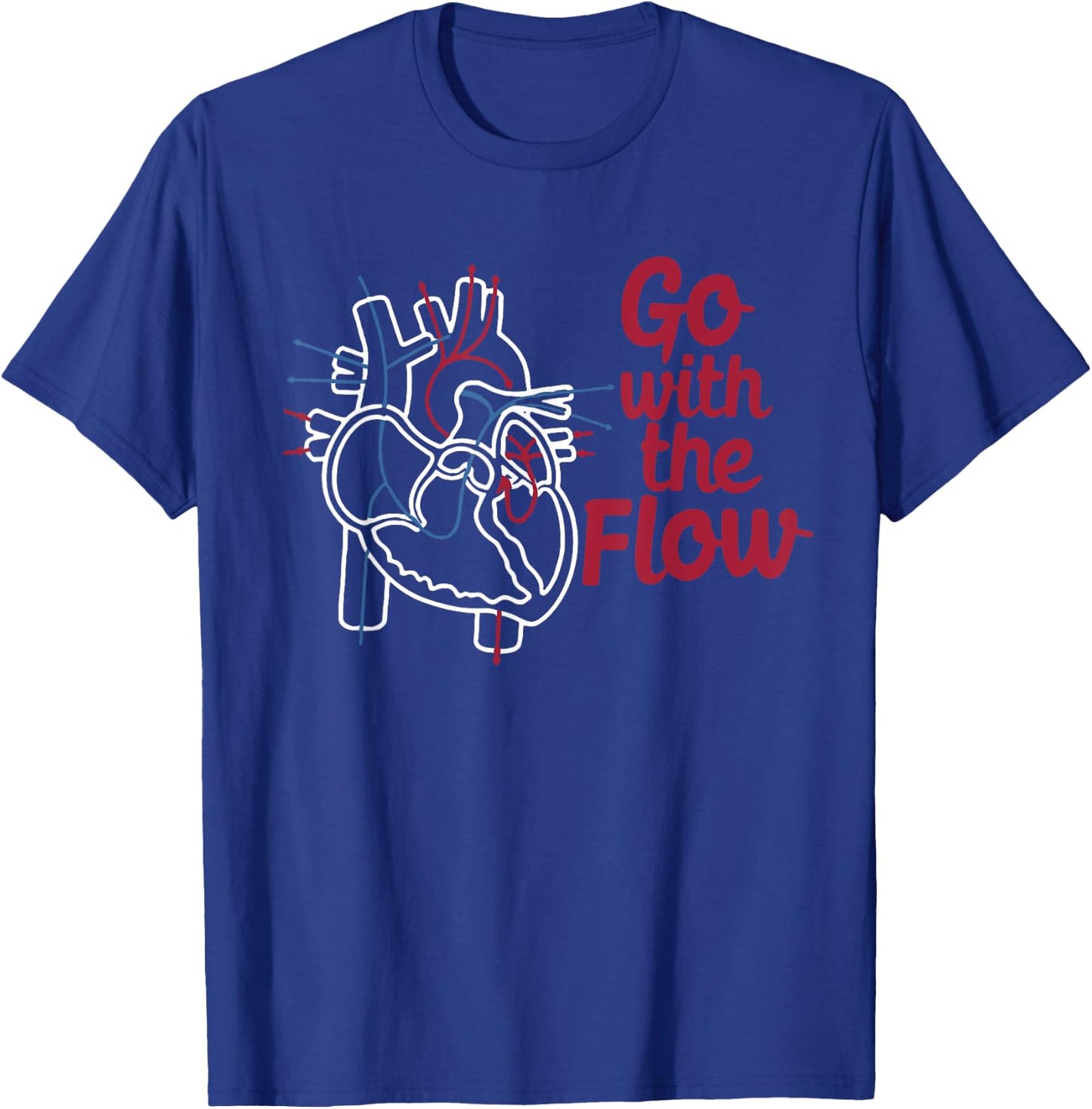 CVICU Cardiac Nurse Anatomical Of Heart Anatomy Cardiology T-Shirt - T-Shirt | Royal