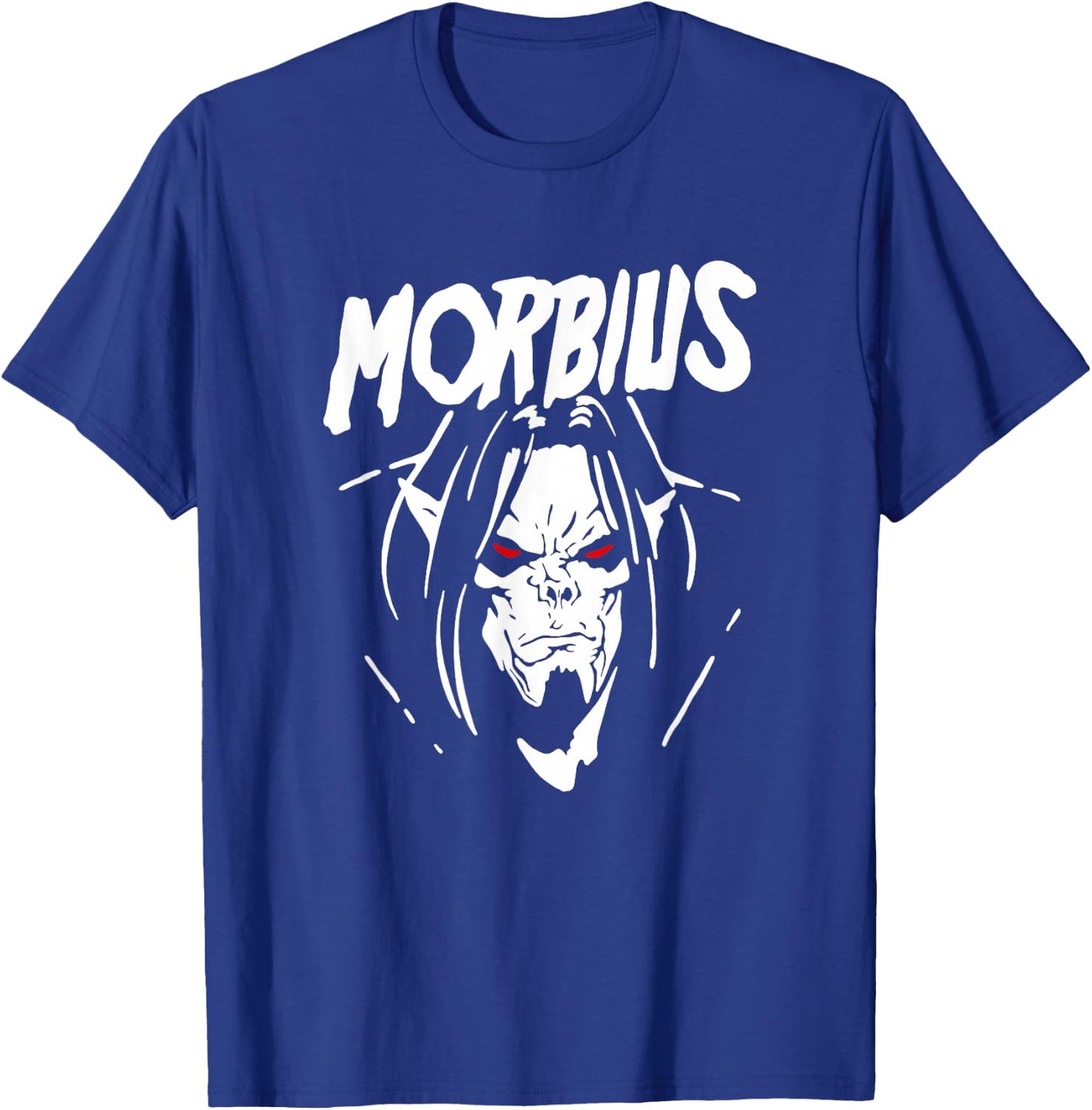 Marvel Comics Retro Classic Morbius Big Face Outline T-Shirt - T-Shirt | Royal