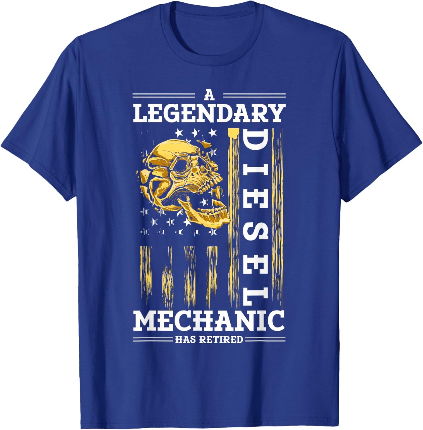 Retirement Retired Diesel Mechanic T-Shirt - T-Shirt | Royal