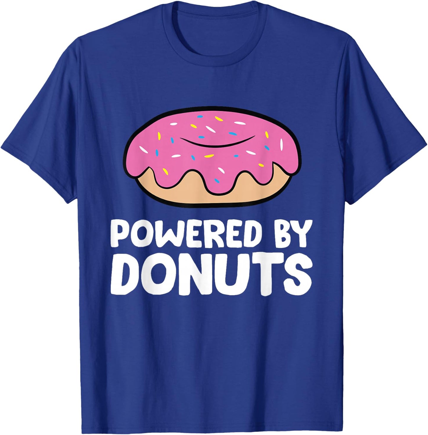 Powered by Donuts T-Shirt - T-Shirt | Royal