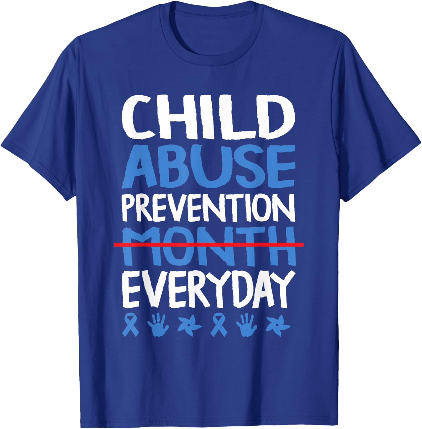 Child abuse awareness Child abuse prevention T-Shirt - T-Shirt | Royal