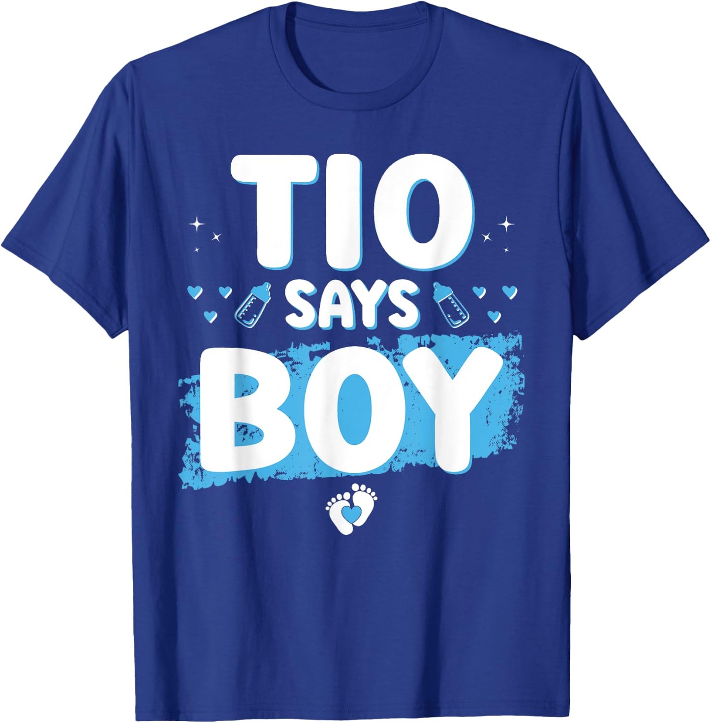 Gender Reveal Tio Says Boy Baby Shower Party Matching Uncle T-Shirt - T-Shirt | Royal