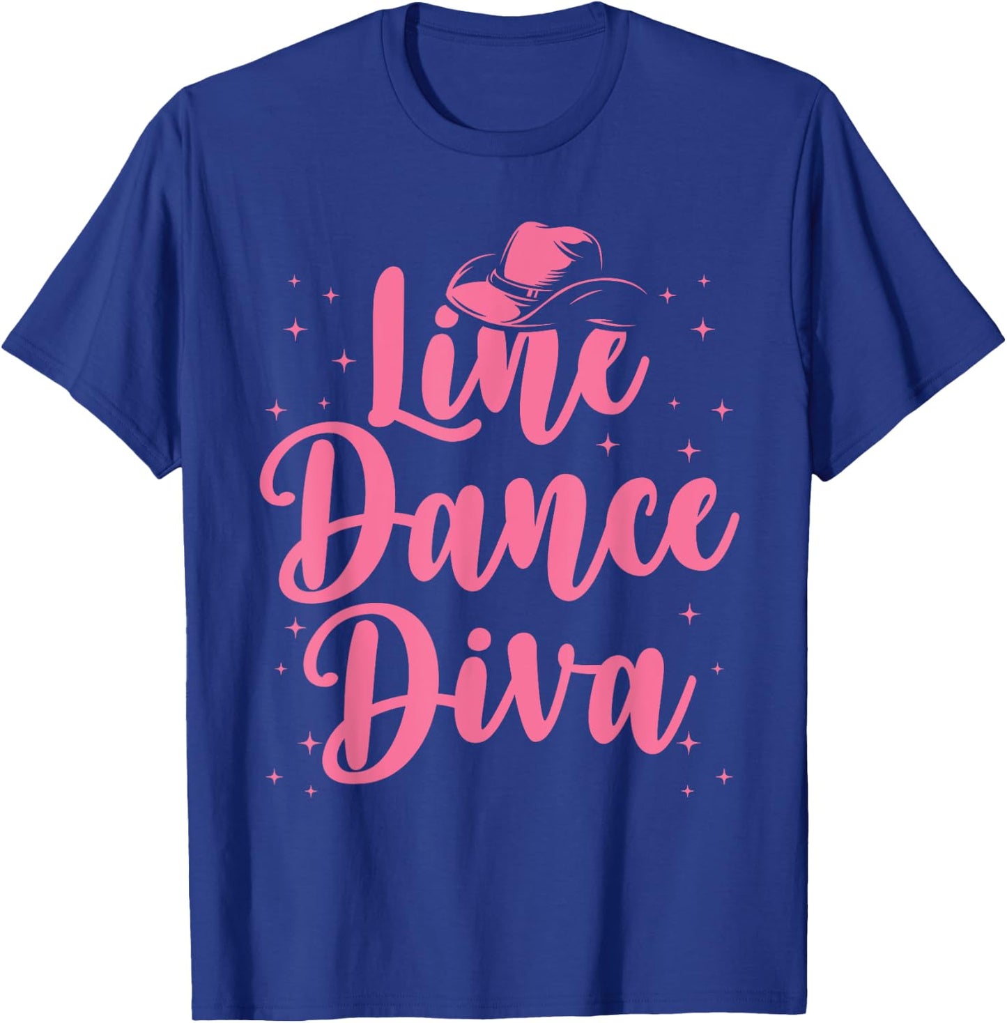 Line Dancing Art Girls Country Western Line Dancer T-Shirt - T-Shirt | Royal