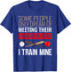 Funny Baseball Coach Trainer Bat And Ball Sports Lover Quote T-Shirt - T-Shirt | Royal