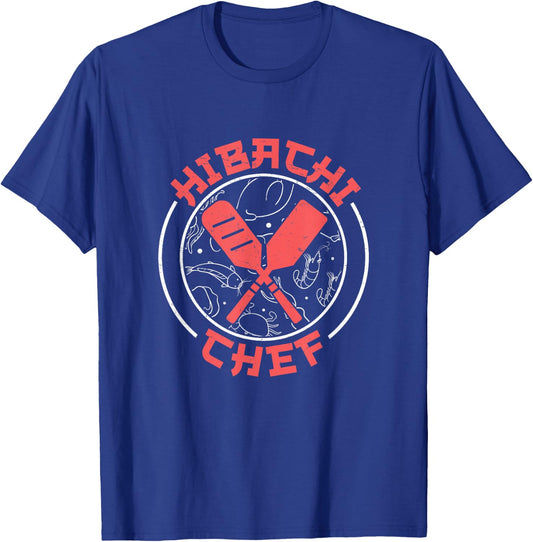 Hibachi Chef Funny Japanese Cooking T-Shirt - T-Shirt | Royal