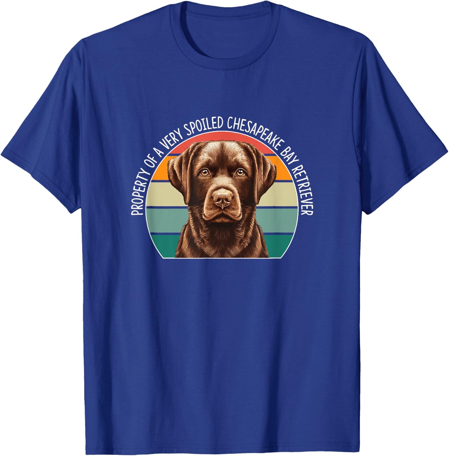Property Of A Very Spoiled Chesapeake Bay Retriever T-Shirt - T-Shirt | Royal