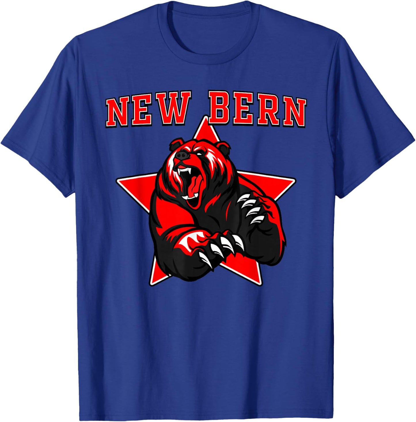 New Bern Bears High School Team Spirit T-Shirt - T-Shirt | Royal