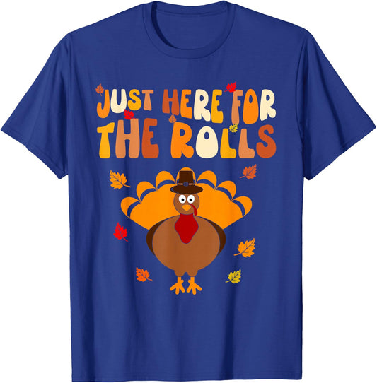 Just Here for The Rolls Thanksgiving Dinner Kids Picky Eater T-Shirt - T-Shirt | Royal