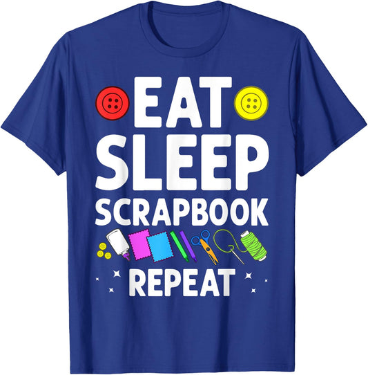 Funny Scrapbooking Gift Girls Crafty Scrapbookers T-Shirt - T-Shirt | Royal