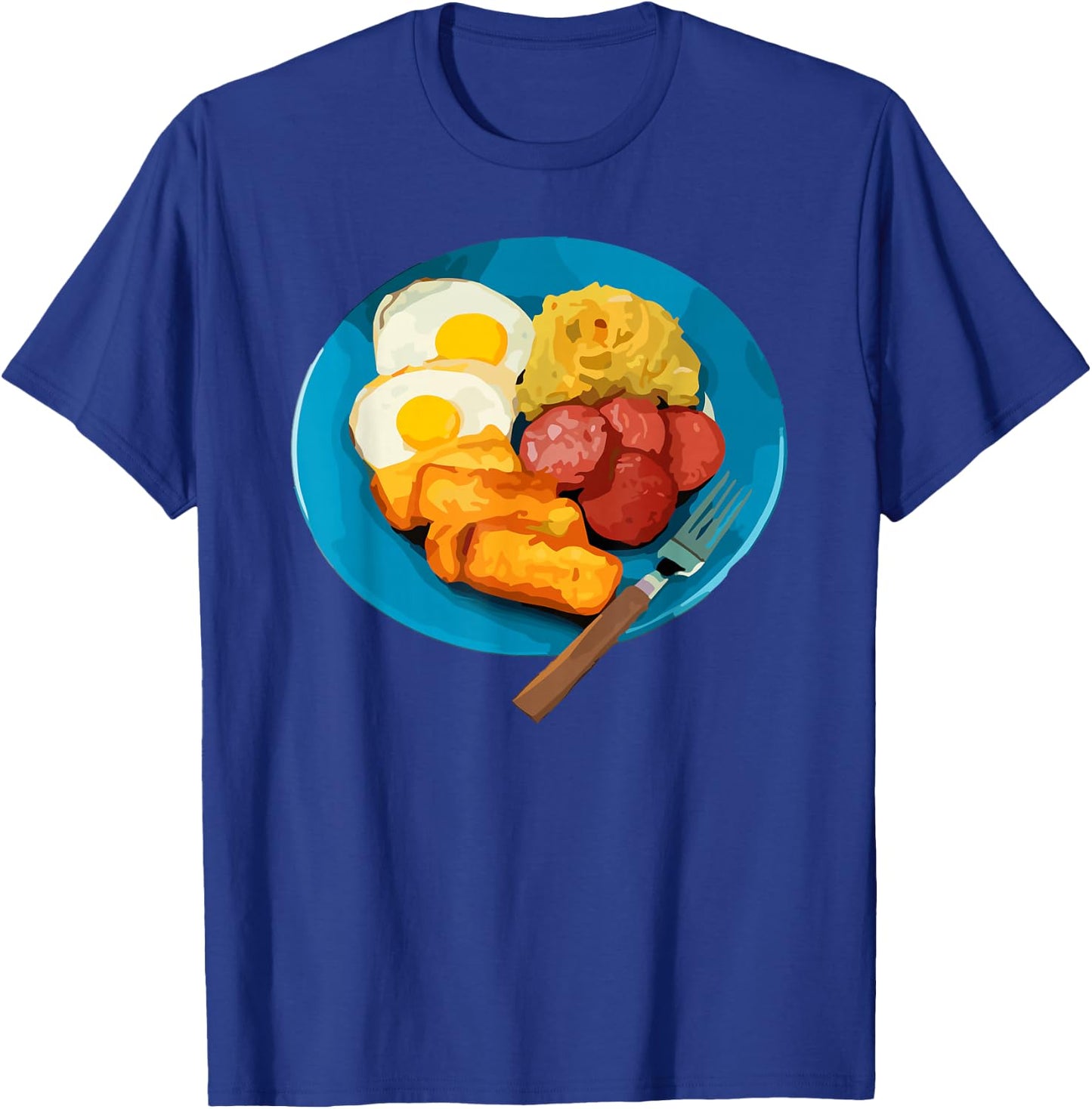 Fun Mangú Salami Queso Frito Dominican Republic Popular Food T-Shirt - T-Shirt | Royal