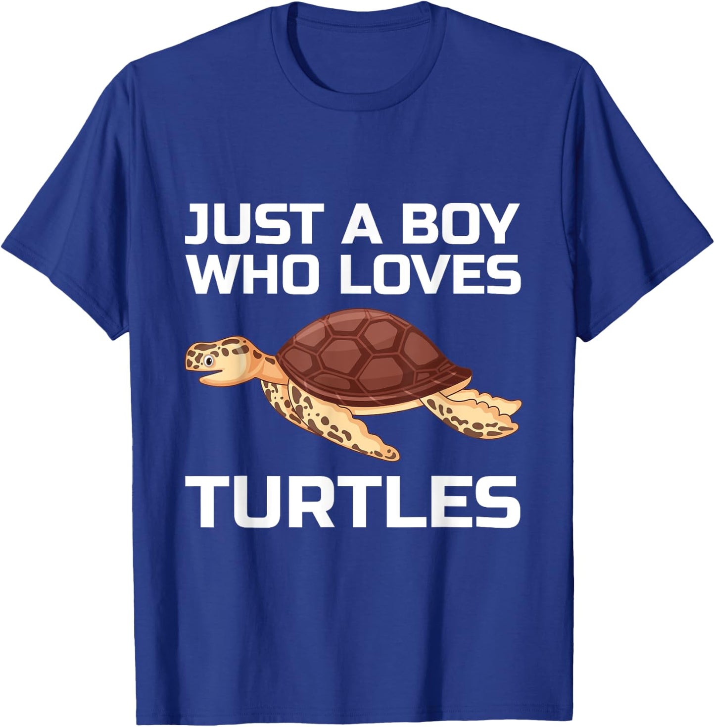 Funny Sea Turtles Design For Boys Kids Men Tortoise Lover T-Shirt - T-Shirt | Royal