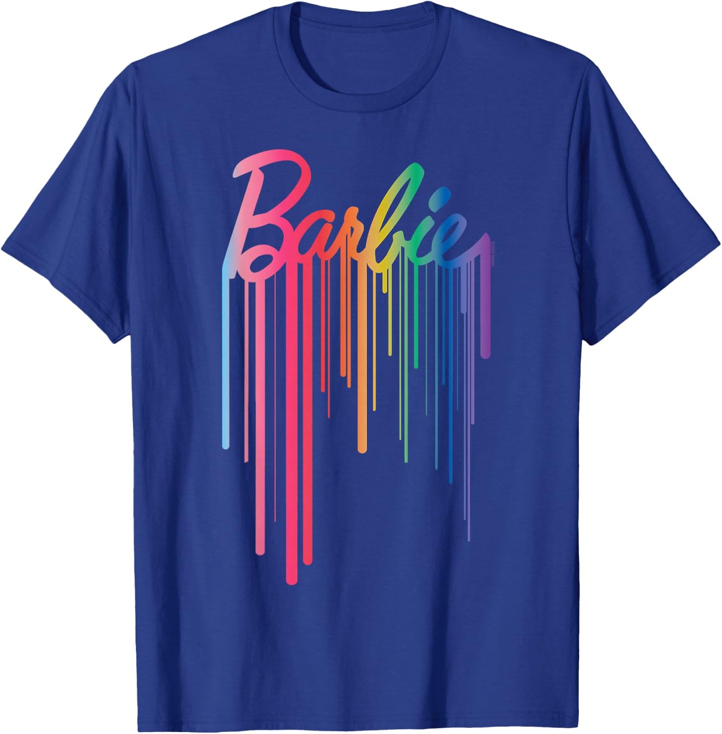 Barbie - Logo Rainbow Drip T-Shirt - T-Shirt | Royal