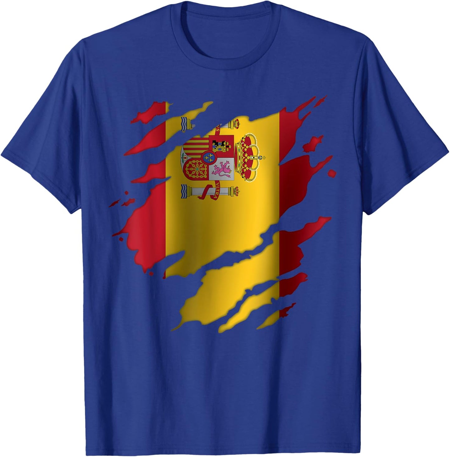 Spain Spanish Flag Heritage T-Shirt - T-Shirt | Royal