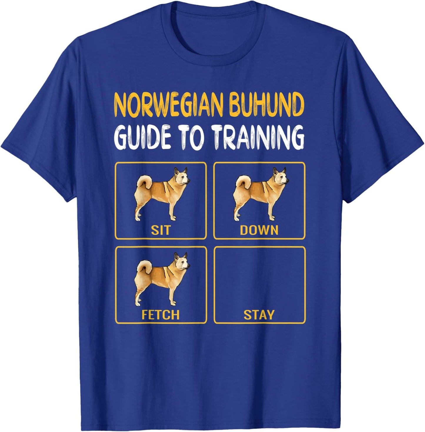 Norwegian Buhund Guide To Training Dog Obedience Women Kids T-Shirt - T-Shirt | Royal