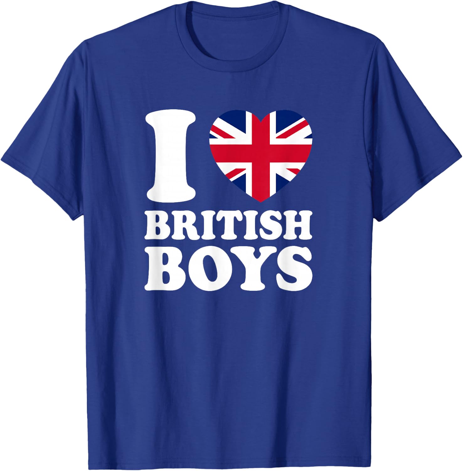I Love British Boys T-Shirt - T-Shirt | Royal