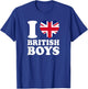 I Love British Boys T-Shirt - T-Shirt | Royal