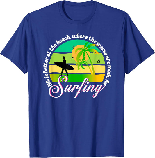 Life is Better at The Beach T-Shirt - T-Shirt | Royal
