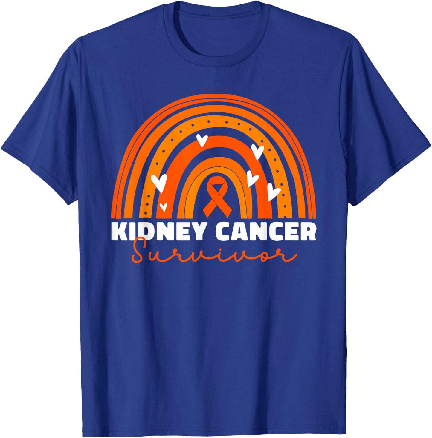 Kidney Cancer Survivor Women Ribbon Kidney Cancer T-Shirt - T-Shirt | Royal
