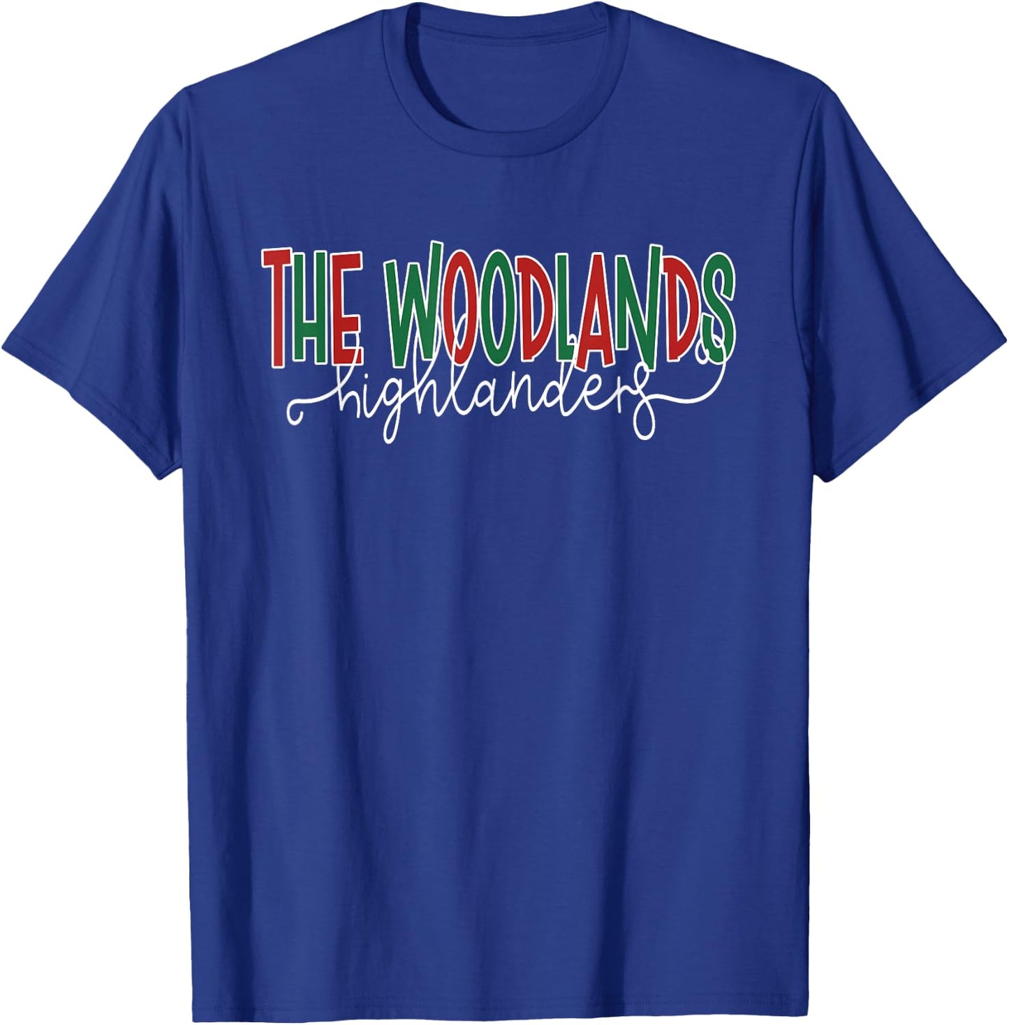 Woodlands High School Highlanders T-Shirt - T-Shirt | Royal