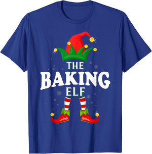 Xmas Baking Elf Family Matching Christmas Pajama T-Shirt - T-Shirt | Royal