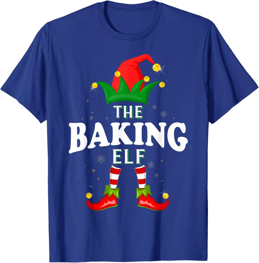 Xmas Baking Elf Family Matching Christmas Pajama T-Shirt - T-Shirt | Royal