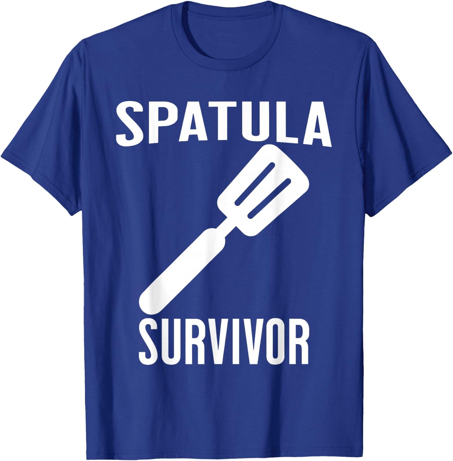 SPATULA SURVIVOR Funny Mother Family Retro Childhood T-Shirt - T-Shirt | Royal