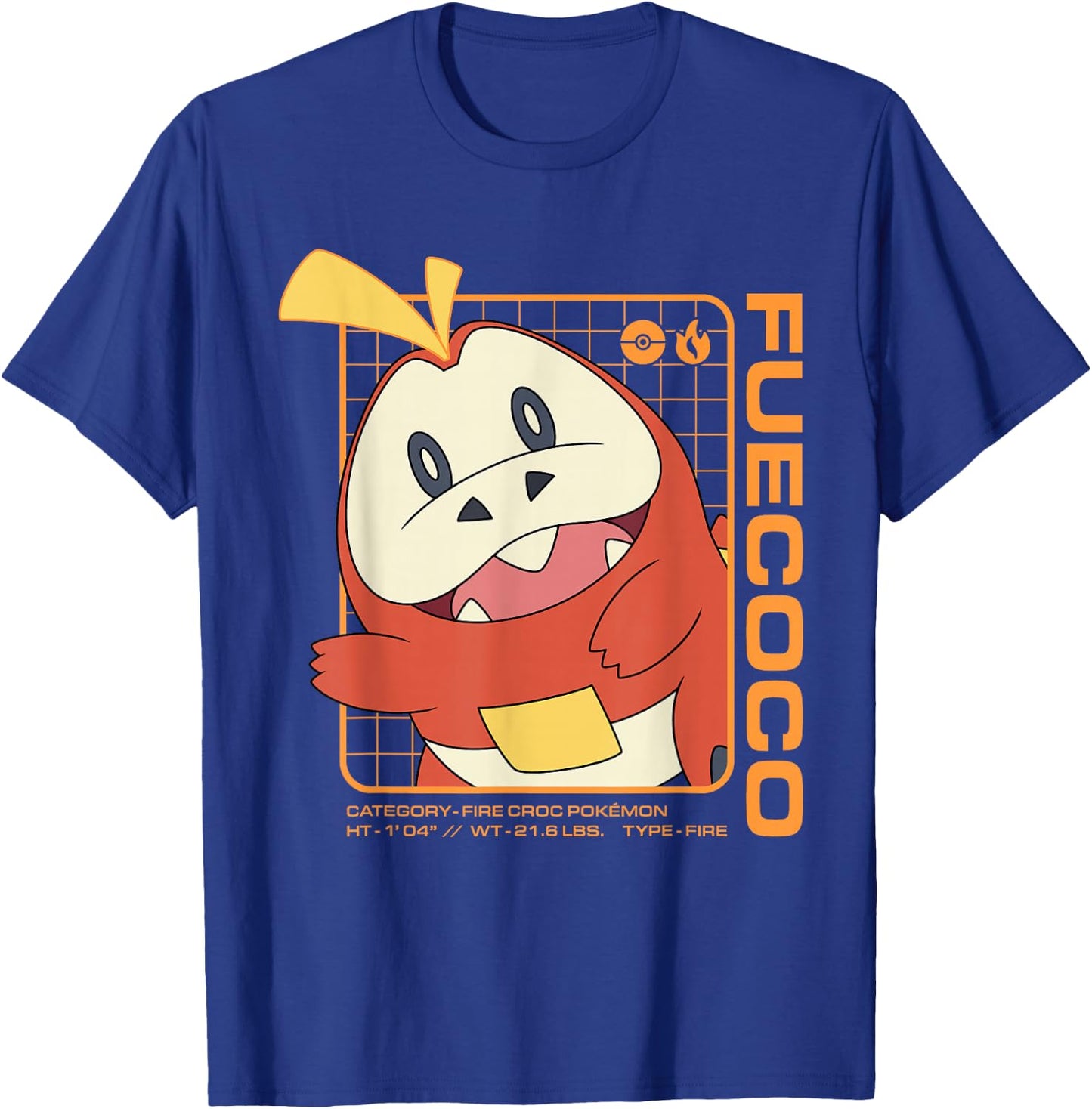 Pokémon - Fuecoco Stats T-Shirt - T-Shirt | Royal