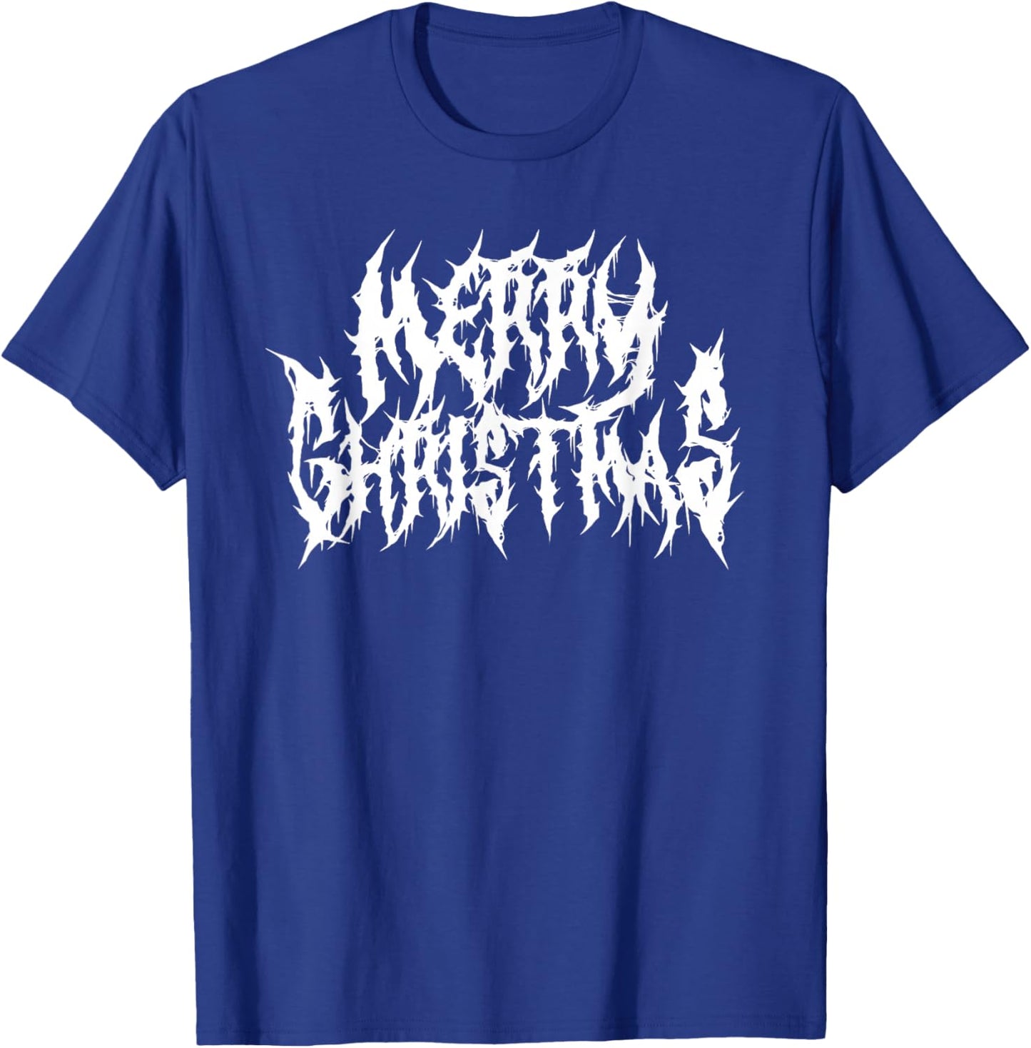 Merry Christmas. Death Metal, Black Metal, Funny Goth Xmas T-Shirt - T-Shirt | Royal