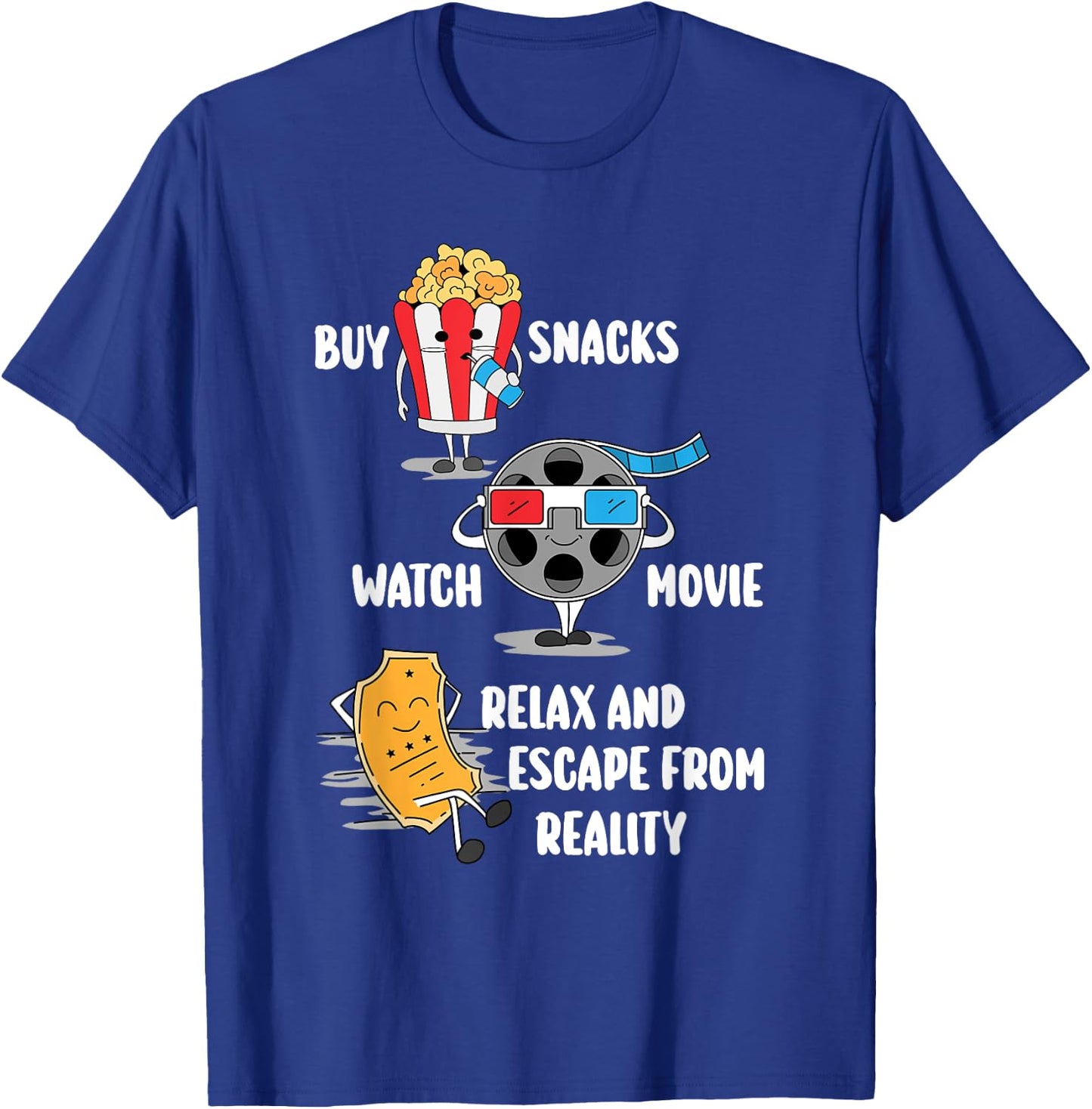 Family Movie Night Outfit Women Kids - Movie Lover T-Shirt - T-Shirt | Royal