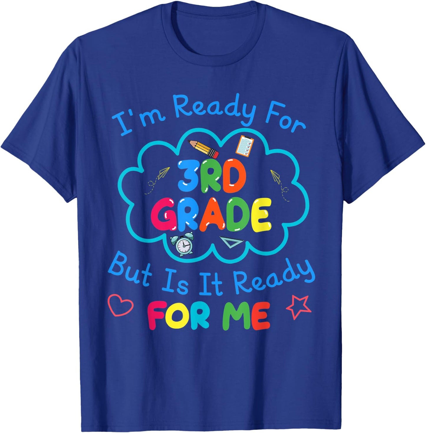 First Day of School 3rd Grade Boys Girls Back to School T-Shirt - T-Shirt | Royal