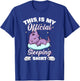 Tired Cute Dragon This Is My Official Sleeping T-Shirt - T-Shirt | Royal