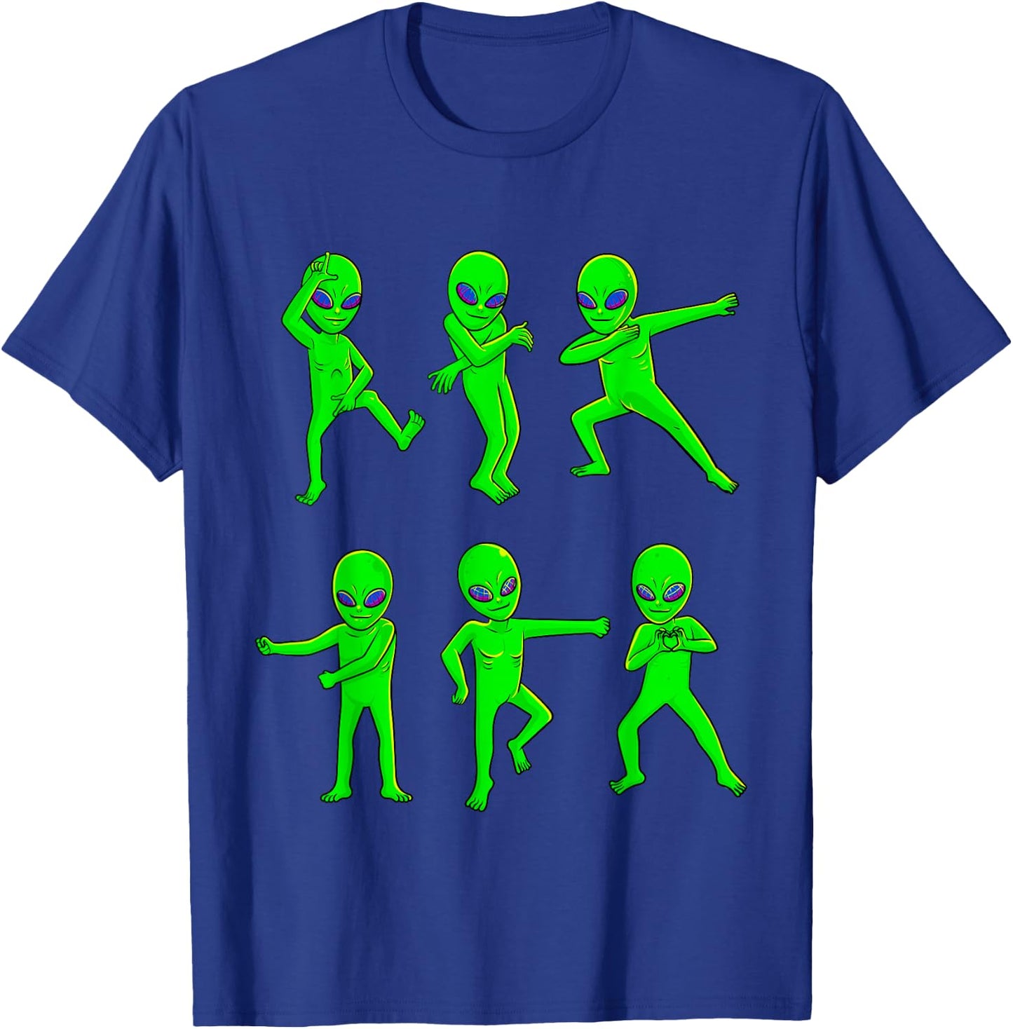 Dancing Aliens Halloween Green Alien Dance Kids Boys Girls T-Shirt - T-Shirt | Royal
